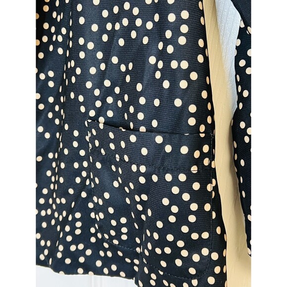 Eyeshadow Womens Black Beige Nude Polka Dotted Blazer/Jacket Size Small - Picture 3 of 8